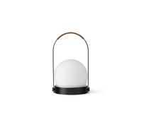 Lampada Portatile Audo Carrie in Acciaio Nero /pelle