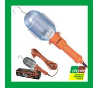 LAMPADA PORTATILE CON CAVO 10 MT BRIXO MAX 60W CON GANCIO LUCE DA LAVORO TORCIA