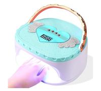 Lampada portatile da 45 LED con maniglia, doppia sorgente luminosa(Blu)