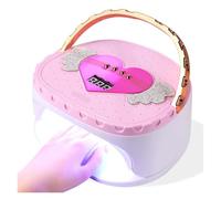 Lampada portatile da 45 LED con maniglia, doppia sorgente luminosa(Roze)