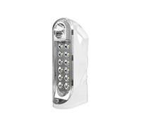 Lampada Portatile d'emergenza a 12 LED Ricaricabile + faretto 1W + USCITA USB