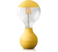 Lampada portatile e da tavolo a BATTERIA E27 5V G125 110LM 90h di autonomia + BATTERIA + COVER (Giallo)