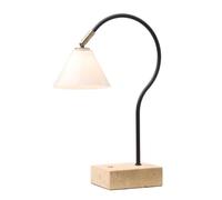 Lampada Portatile Halo Design Question Nero/ Ottone anticato/Opale