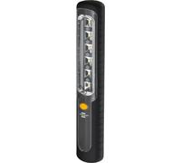 Lampada portatile ricaricabile HL 300 AD nera con possibilità di ricarica rapida con dinamo