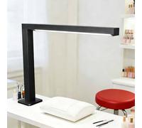 Lampada Professionale da Scrivania per Unghie, Lampada LED per Manicure 3000K-6000K, Lampada Grande da 48W per Tecniche Unghie, Manicure, Tatuaggi e Sopracciglia (45 * 69,8 cm)(Black)