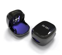 Lampada professionale UV LED per trattamento funghi delle unghie, doppia sorgente luminosa con timer per polimerizzazione smalto gel (LCD Premium Nero)