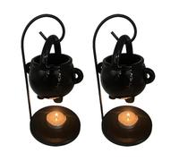 Lampada profumata a forma di strega, caldaia sospesa, bruciatore a cera, porta candele, per Halloween, diffusore di oli essenziali, bruciatore di cera per spa, yoga, meditazione, decorazione per la
