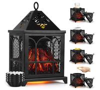 Lampada profumata elettrica, 4 in 1 Lampada profumata per Cera profumata,Candela e Olio profumato, Bruciatore elettrico di candele profumate per decorazione della camera letto dell'ufficio domestico