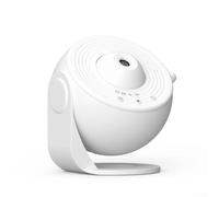 Lampada proiettore a stella rotante con movimento a 360 gradi per camera da letto decorazione del soffitto crea immagini mozzafiato per rilassarsi routine buonanotte finitura nera (bianco)