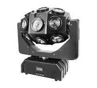 Lampada proiettore, Mini Testa Mobile A LED Con 18 Fasci Di Luce A Sfera, Luce Stroboscopica, Controllo Vocale For DJ, Discoteca, Feste ,per feste di compleanno e ballo di Halloween(Packaging2)