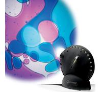 Lampada-proiettore Space Projector Nero con dischetti ad olio Viola / Blu