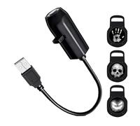 Lampada Proiezione Halloween | Magnetico 3 Modalità Decorazioni Halloween Esterno,Lampada LED USB Teschio Fantasma Palmo Stampa per Cortile Interno Stanza