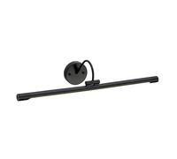 Lampada Quadro LED da Parete Corridoio Luce Specchio Acciaio Nero B 67,4 CM