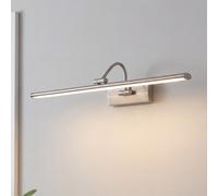 Lampada Quadro Wandleuchte Specchio per Dipinti LED IN Acciaio Inox Interruttore