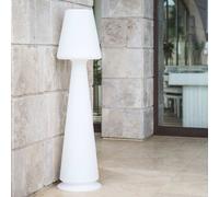LAMPADA RESINA GIARDINO ILLUMINAZIONE DESIGN H165 CM LED BIANCO LAMPIONE PISCINA