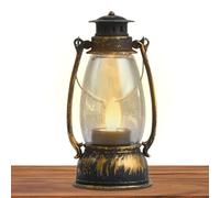 Lampada Retrò | Illuminazione Decorativa da Interno a Batteria Luci Fiammeggianti,Luci con Effetto Fiamma Tremolante Stile Vintage per Notte Giardino Casa Escursionismo Emergenze Patio Tende