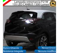 LAMPADA RETROMARCIA P21W LED CANBUS OPEL CORSA CROSSLAND X 6000K NO ERRORE