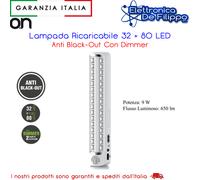 GBC - LAMPADA RICARICABILE A LED ANTI BLACK-OUT CON DIMMER 38800230