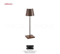 Lampada Ricaricabile Dimmerabile Poldina Pro h cm 38 - Zafferano