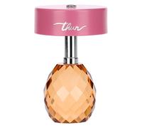 Lampada ricaricabile in cristallo, rosa e arancione