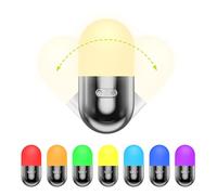 Lampada ricaricabile - Lampade a comodino multicolore RGB, luce portatile a batteria USB con 10 modalità, luce notturna da tavolo per la scuola materna, camera da letto per bambini, campeggio e altro