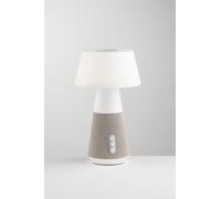 LAMPADA RICARICABILE LED DECIBEL GRIGIA 4,5W 300LM CCT 3000K 4000K 5000K DIMMERABILE CON SPEAKER BLUETOOTH 17X17X29CM