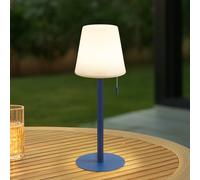 Lampada ricaricabile Lindby LED Azalea blu alluminio CCT regolabile in LINDBY