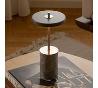 Lampada ricaricabile UMAGE Asteria MOVE MINI, grigio marmo/acciaio, IP44 UMAGE