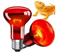 Lampada Riscaldante a Infrarossi 100W per Terrario, 2 Pezzi - per Tartarughe, Serpenti e Rettili