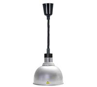 Lampada riscaldante Commerciale per Alimenti, Ideale per Mantenere Il Cibo Caldo in Buffet e cucine Professionali (Nera).