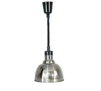 Lampada riscaldante Commerciale per Alimenti, Ideale per Mantenere Il Cibo Caldo in Buffet e cucine Professionali (Nera).