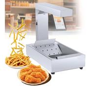 Lampada riscaldante da banco 1000W per patatine fritte, struttura commerciale in acciaio inox con vassoio raccogli-grassi, ideale per buffet, fast food e bar snack
