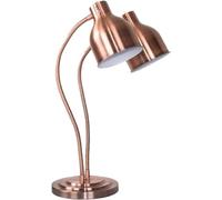 Lampada riscaldante per Alimenti a Doppia Testa, riscaldatore Alimentare Commerciale in Acciaio Inossidabile Portatile da 500W, Lampada riscaldante elettrica per la Cucina e la Mensa del Ristorante