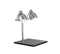 Lampada riscaldante per alimenti, lampada riscaldante per servizi di ristorazione a buffet, lampada riscaldante per alimenti commerciale da 500 W, per cucina e ristorante (doppia testa)(C)