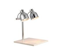 Lampada riscaldante per alimenti, lampada riscaldante per servizi di ristorazione a buffet, lampada riscaldante per alimenti commerciale da 500 W, per cucina e ristorante (doppia testa)(G)
