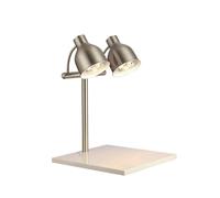 Lampada riscaldante per alimenti, lampada riscaldante per servizi di ristorazione a buffet, lampada riscaldante per alimenti commerciale da 500 W, per cucina e ristorante (doppia testa)(H)