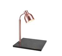 Lampada riscaldante per alimenti, luce elettrica per alimenti da catering, luce riscaldante per alimenti con base in marmo, tubo in acciaio galvanizzato, per ristorazione(Pink,1-Rod)