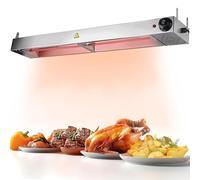 Lampada Riscaldante per Alimenti, Sospeso Lampada Riscaldante Infrarossi Alimenti, Lampada Scaldavivande Commerciale per Ristorante Cucina Buffet, Temperatura Regolabile 30-80°C (1PC, 60cm)