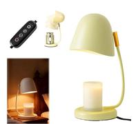 Lampada riscaldante per candele a guscio d'uovo, 2026, con altezza regolabile, lampade elettriche sicure per sciogliere la cera, con timer e dimmer, per soggiorno, decorazione domestica, ufficio