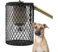 Lampada riscaldante per canile esterno, riscaldatore per uccelli in gabbia, riscaldatore sospeso per cuccia di cane con timer e uncino anti-mordere, ideale per gabbie per cani, gabbie e pollai.(75W)