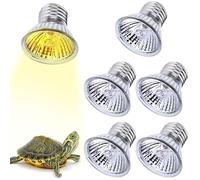 Lampada riscaldante per tartarughe, confezione da 6: lampadas riscaldante per rettili E27 da 25 W, dimmerabile, 220 V lampadas riscaldantes per terrari, lampada per rettili, lampadina riscaldantes