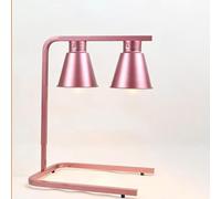 Lampada riscaldante portatile a doppia testa for alimenti commerciali for la cucina del ristorante e la mensa(Rose Red)
