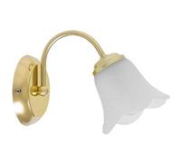 Lampada Romantic Flower Applique Illuminazione interni Wall Art Nouveau Gold/vetro opalino 1/1/778