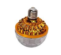 Lampada Rotante a Rotazione a Colori a LED Luci Rotanti Colorate con Musica da 6 W Potenza di Origine per le Case Nightclubs Feste (Golden Ball Bubbles (6 colori))