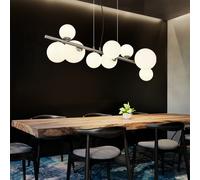 Luce a Sospensione Lampada Sala Pranzo LED 9 Fiamma Altezza Regolabile Sfere