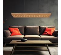 Lampada Sala Pranzo Luce a Sospensione Wood Natura da Cucina LED 3 Stufendimmer [EEK: Inaditato]
