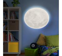 Lampada Sala Pranzo Plafoniera Dimmerabile LED Telecomando Luna D 40 CM