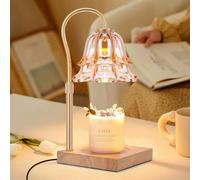 Lampada Scalda Candela Lampada Profumata Con Timer e Dimmer, Lampada Aroma Diffusore Elettrica Scaldacandela Vintage con 2 Lampadine per Casa, Camera Da Letto, Decorazione, Candle Warmer Lamp