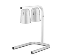 Royal Catering RCPWB-500I - Ponte termico a infrarossi, regolabile in altezza, 2 lampadine, in alluminio, per patatine fritte