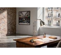 Lampada scorrevole in ottone argentato Gemet